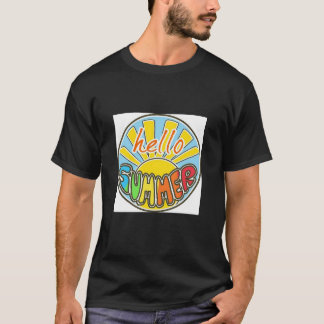 Hallo Sommer | Farbige Sommer-Vibes Gestaltung T-Shirt