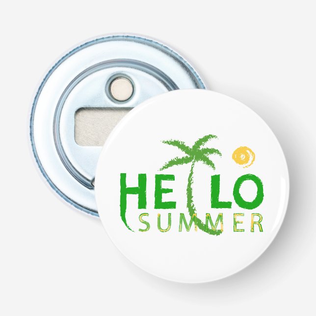 Hallo Sommer Flaschenöffner (Vorderseite)