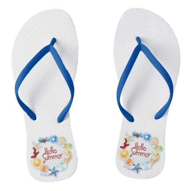 Hallo Sommer Flip Flops (Fußbett)