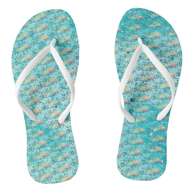 Hallo Sommer Flip Flops (Fußbett)
