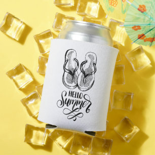 Hallo Sommer Flip Flops Kühler Dosenkühler
