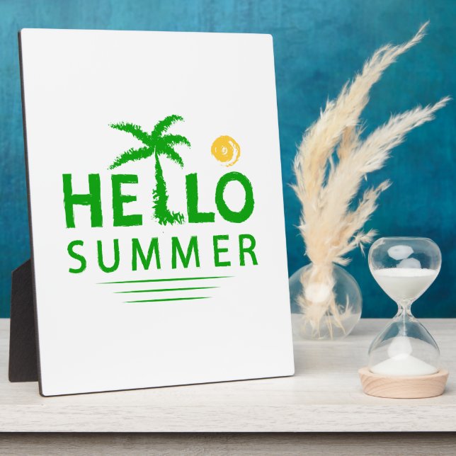 Hallo Sommer Fotoplatte (Seite)