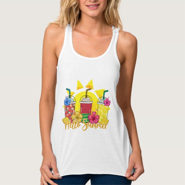 Hallo Sommer Frauen Tank Top (Vorderseite)