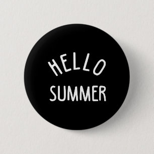 Hallo Sommer Funny Summer Ferien Beach Geschenk Va Button