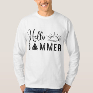 Hallo Sommer Funny Watermelon Fruit Eater Grafik T-Shirt