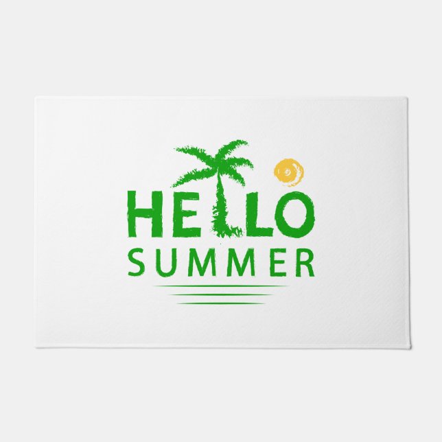 Hallo Sommer Fußmatte (Vorderseite)