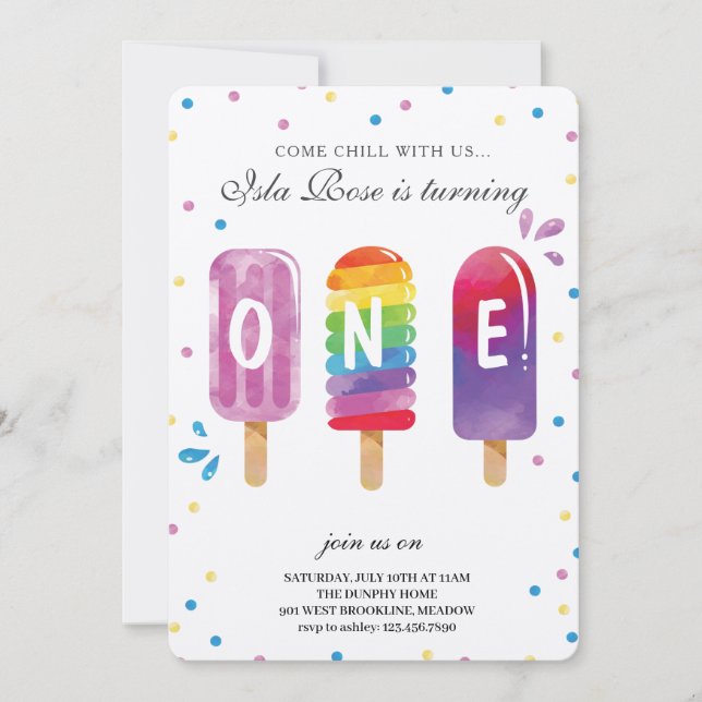 Hallo Sommer Geburtstagsfeier Einladung (Vorderseite)