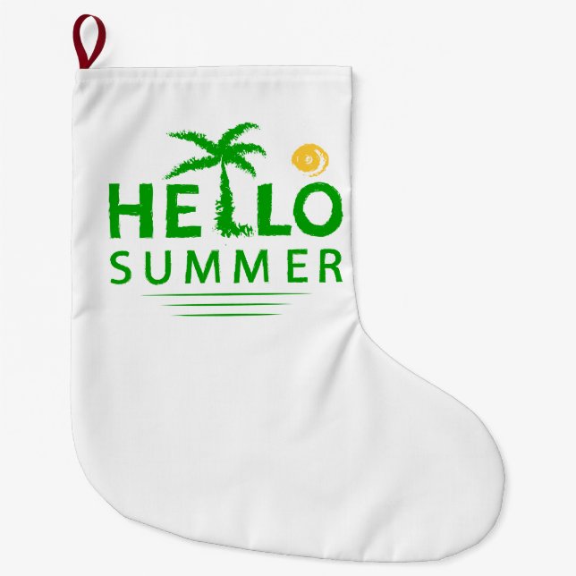 Hallo Sommer Großer Weihnachtsstrumpf (Vorderseite)