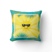 Hallo Sommer! Happy Sun Smiley Tropical Palm