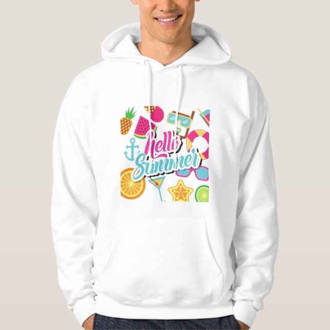 Hallo Sommer Hoodie (Vorderseite)