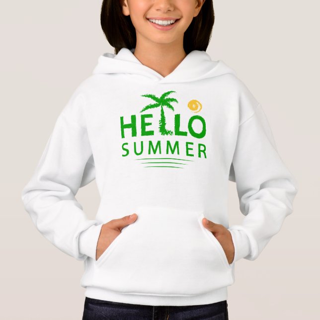 Hallo Sommer Hoodie (Vorderseite)
