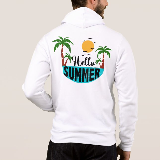 Hallo Sommer Hoodie (Rückseite)