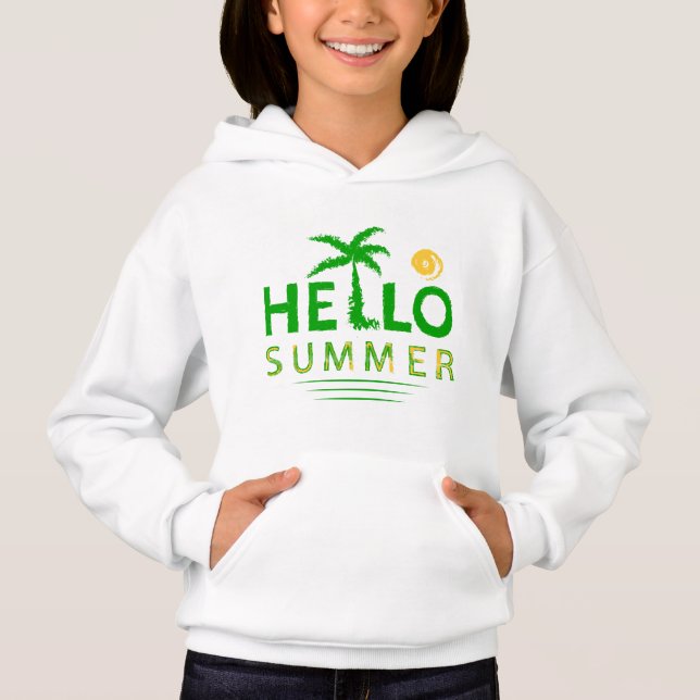 Hallo Sommer Hoodie (Vorderseite)