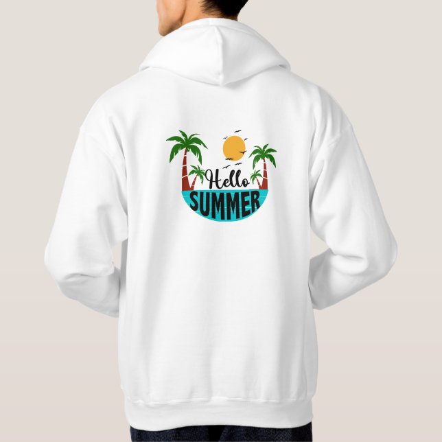 Hallo Sommer Hoodie (Rückseite)