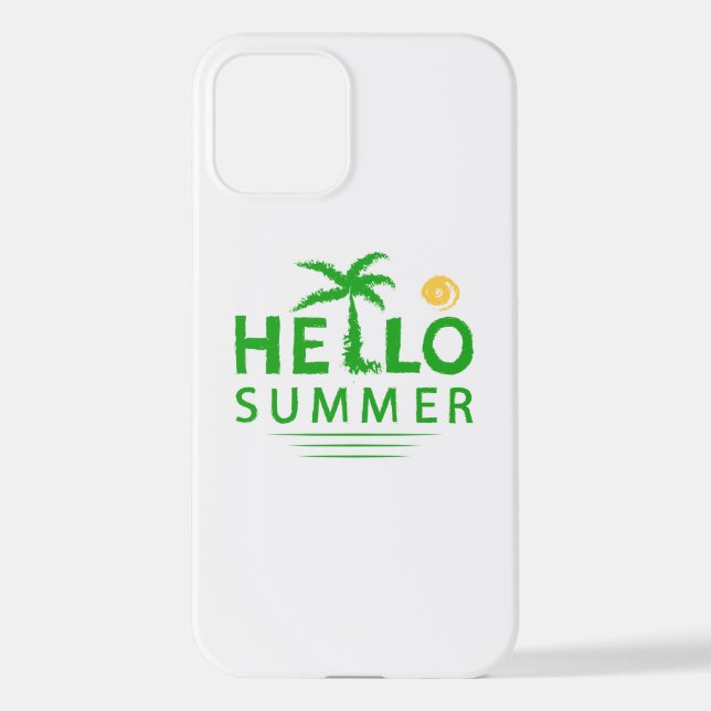 Hallo Sommer iPhone 12 Hülle (Rückseite)