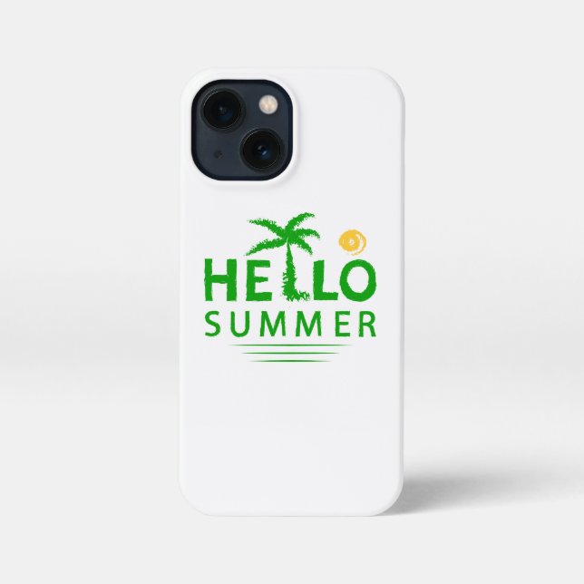 Hallo Sommer iPhone 13 Mini Hülle (Rückseite)