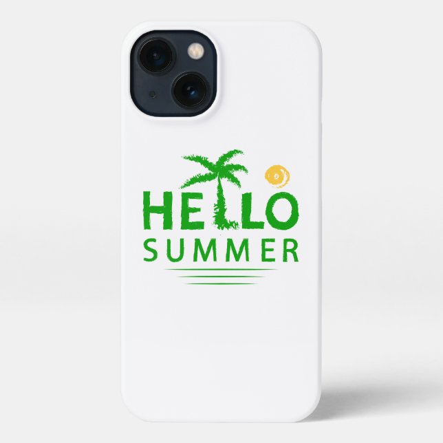 Hallo Sommer iPhone Hülle (Rückseite)