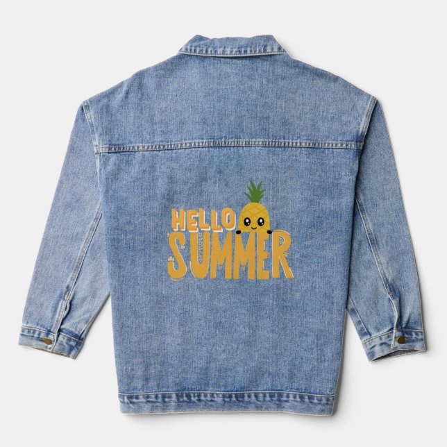 Hallo Sommer Jeansjacke (Rückseite)