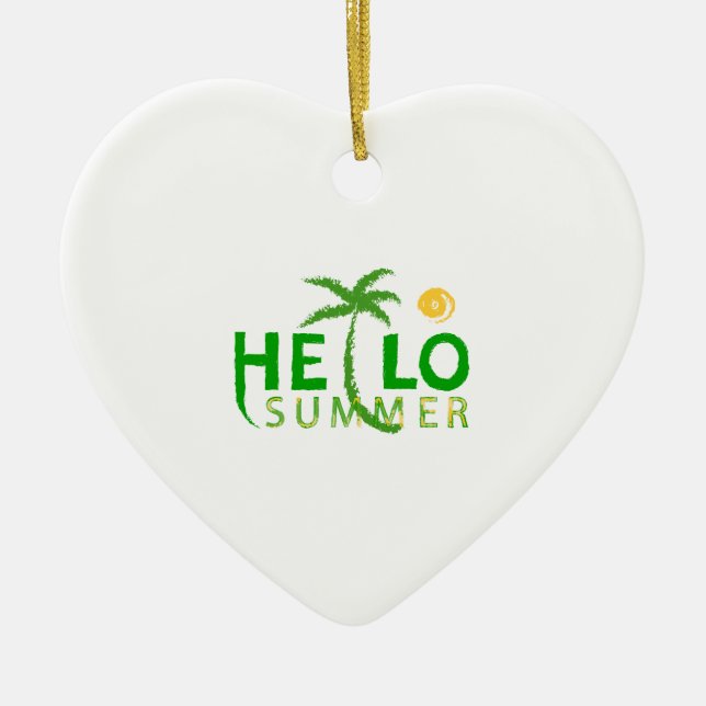 Hallo Sommer Keramik Ornament (Vorne)