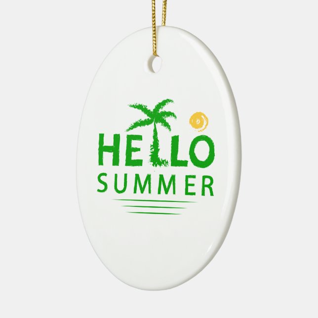 Hallo Sommer Keramik Ornament (Links)