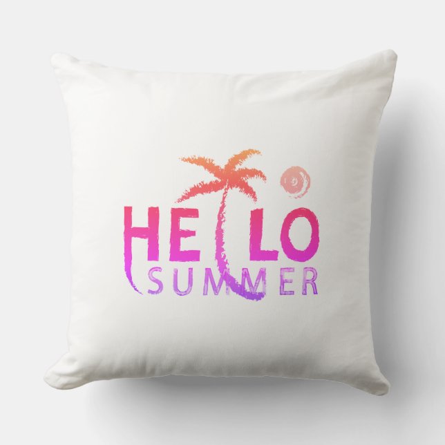 Hallo Sommer Kissen (Vorderseite)