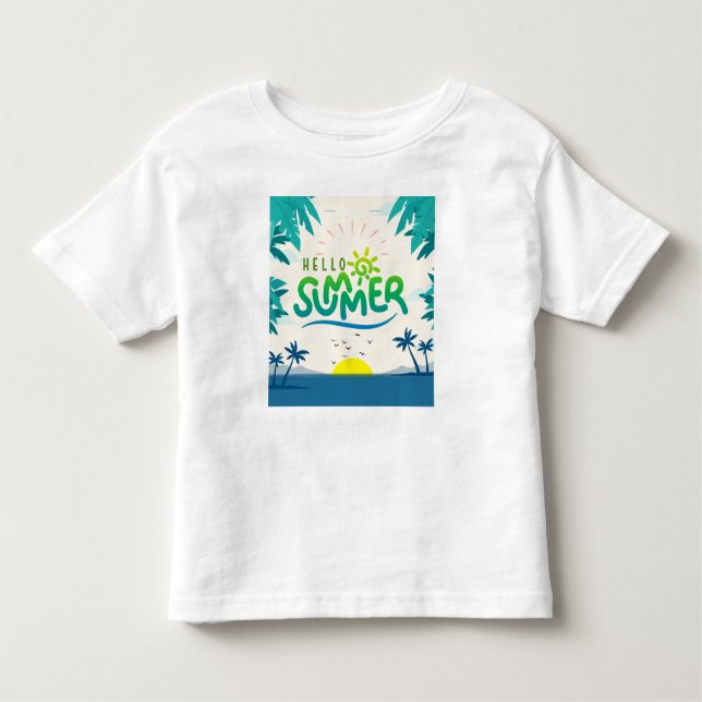 Hallo Sommer Kleinkind T-shirt (Vorderseite)