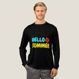 Hallo Sommer Langarmshirt Tri-Blend Shirt