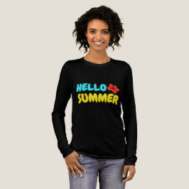 Hallo Sommer Langarmshirt Tri-Blend Shirt