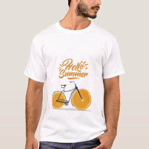Hallo Sommer, lustiges Retrobike T-Shirt
