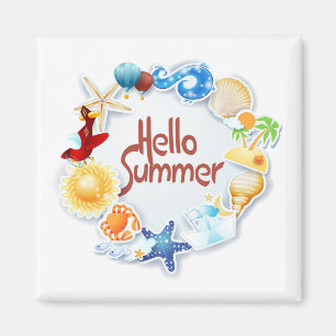 Hallo Sommer Magnet