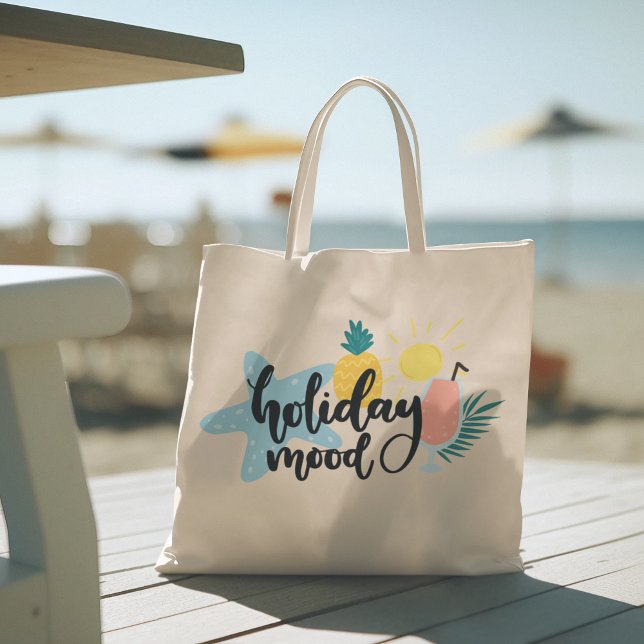 Hallo Sommer mit Flamingo Tropical Tote Tasche (hello summer, beach tote bag, vacation tote bag, school tote bag, colorful typography, gift for her)