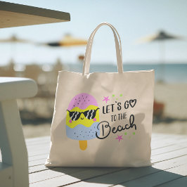 Hallo Sommer mit Typografie Tropical Tote Bag Tragetasche