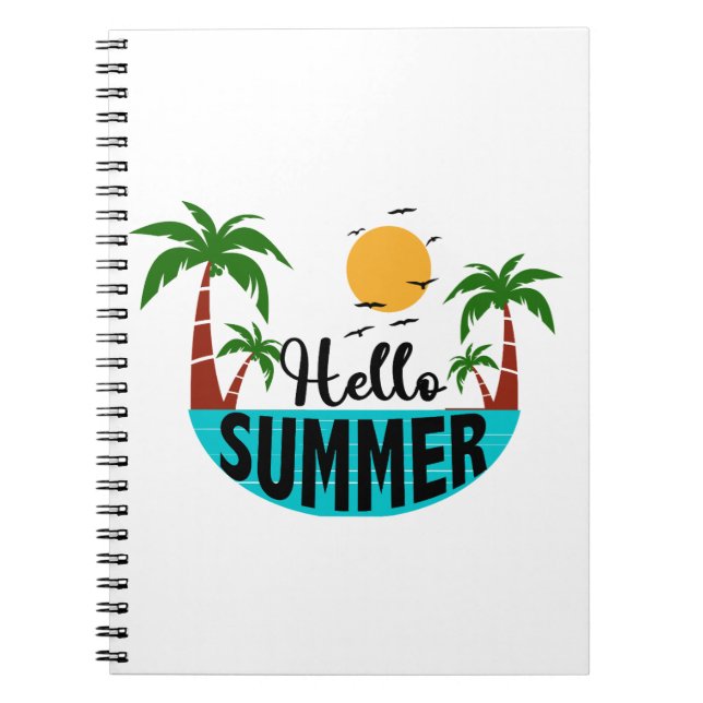 Hallo Sommer Notizblock (Vorderseite)