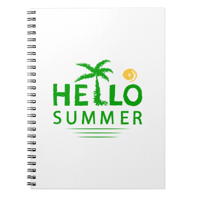 Hallo Sommer Notizblock (Vorderseite)