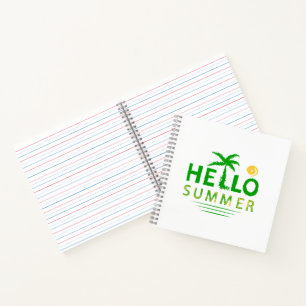 Hallo Sommer Notizbuch