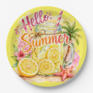 "Hallo Sommer" Papier Pappteller
