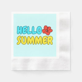 Hallo Sommer-Papier-Tischdecken Serviette