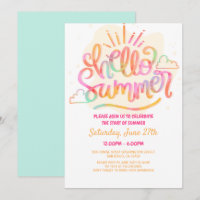 Hallo Sommer Party, Letzter Schultag, Pool-Party