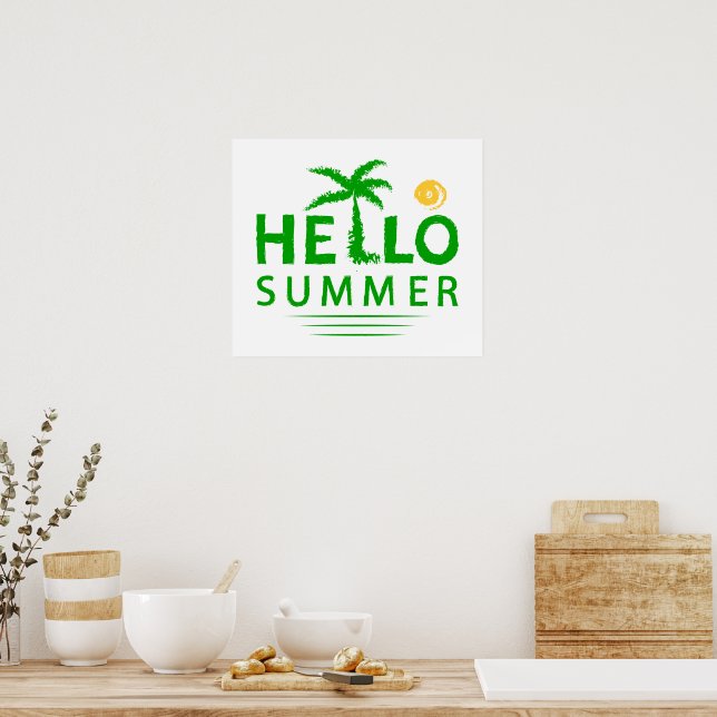 Hallo Sommer Poster (Küche)
