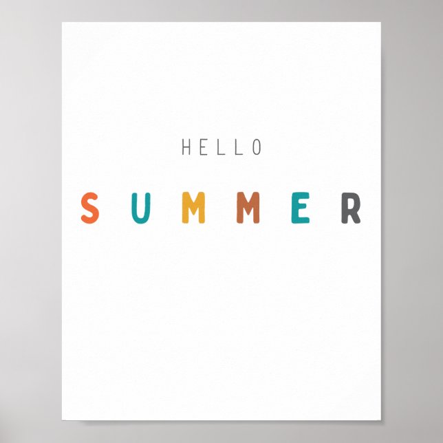 Hallo Sommer. Poster & Prints (Vorne)
