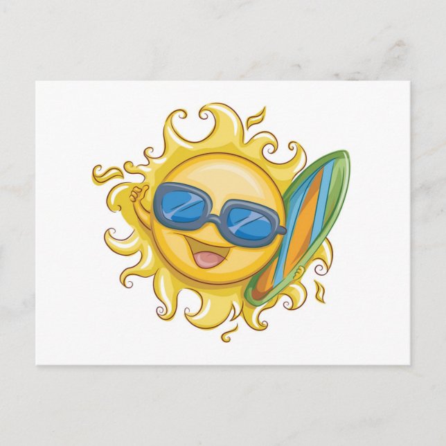 Hallo Sommer Postkarte (Vorderseite)