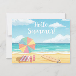 Hallo Sommer Postkarte