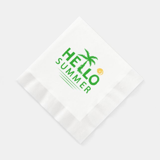 Hallo Sommer Serviette (Ecke)