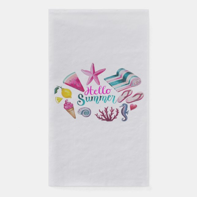 Hallo Sommer Serviette (Vorderseite)
