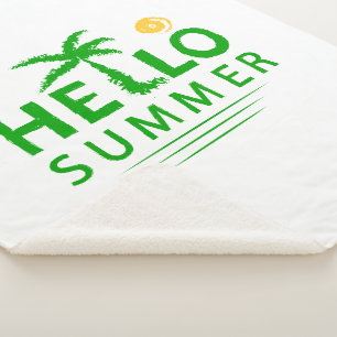 Hallo Sommer Sherpadecke