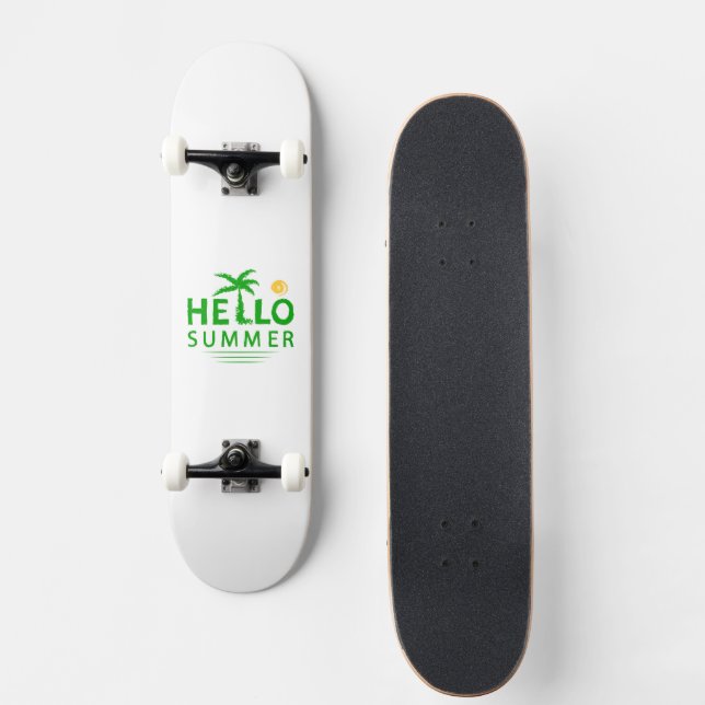 Hallo Sommer Skateboard (Vorne)