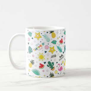 Hallo Sommer, Sommerzeit, Sommerspass Kaffeetasse