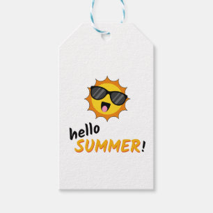 Hallo Sommer Sonne mit Sonnenbrille Geschenkanhänger