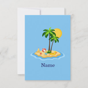 Hallo Sommer Sonnenschein Retro-Kreis Vintage-Stra Dankeskarte