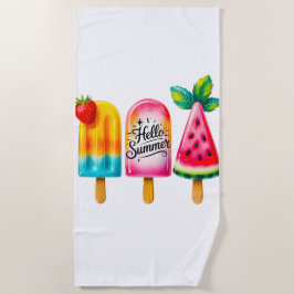 Hallo Sommer Strandtuch